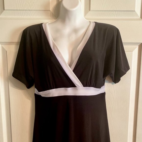 EVANESE BRAND BLACK & WHITE HIGH WAISTED DRESS - NEW WITH THE TAGS - Picture 1 of 3